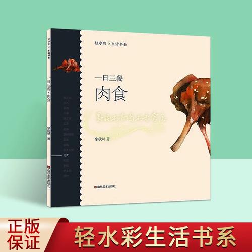 肉食 宋欣妍著水彩画绘画技法青少年绘画培训机构水彩教程教学教材